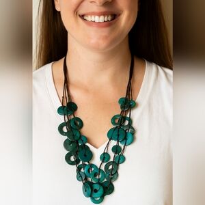 Gorgeous turquoise and brown necklace